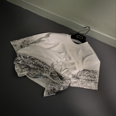 Premium COS Terry Fabric Drop Shoulder T-shirts-F